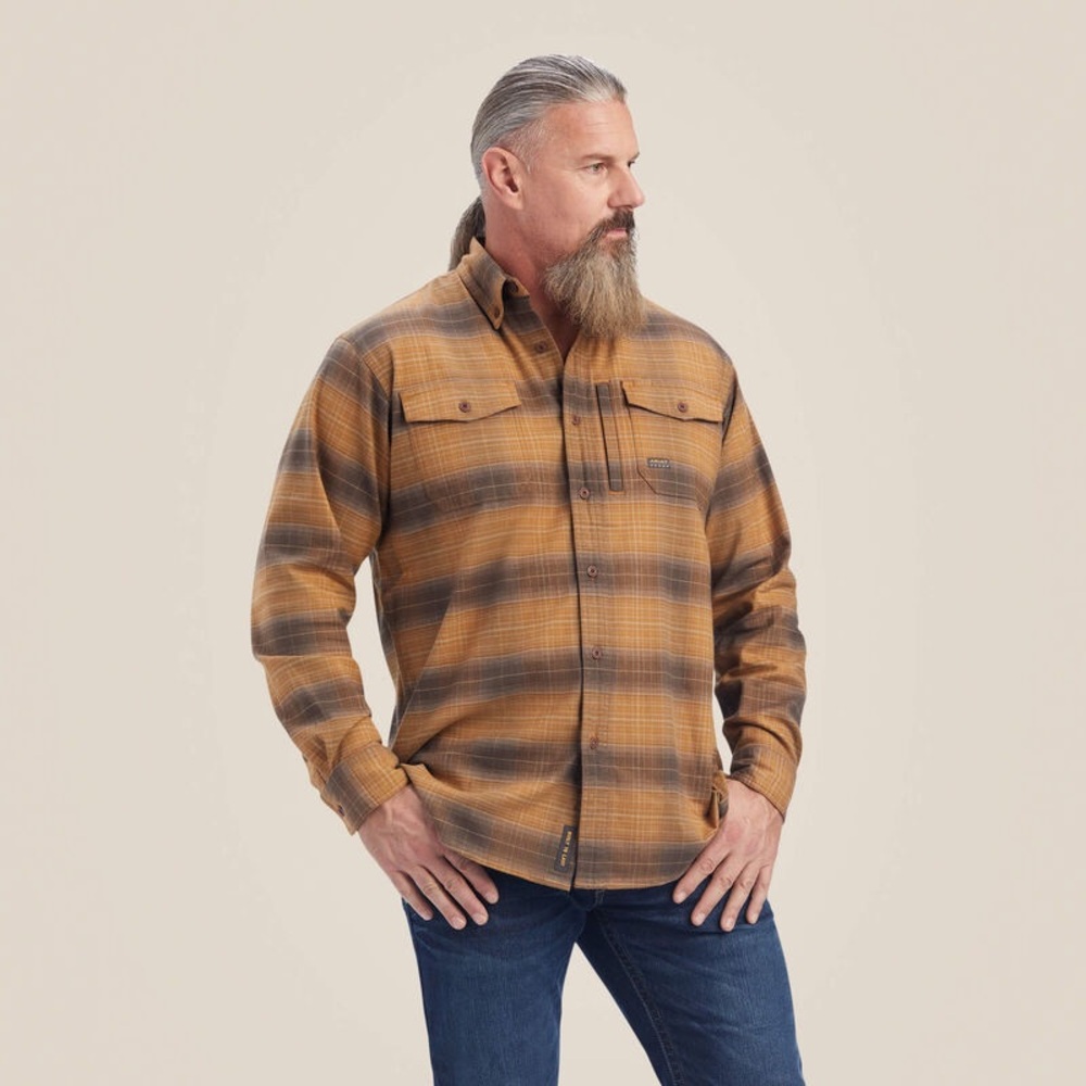 ARIAT Rebar Flannel DuraStretch Work Shirt - Picture 4 of 9